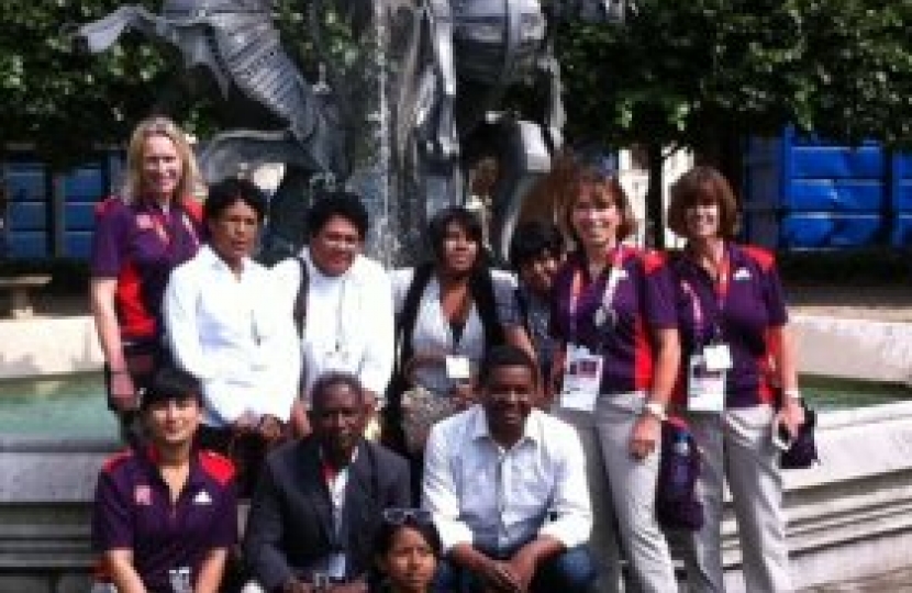 Malagasy Olympic Delegation, Gosport, Olympics, Caroline Dinenage