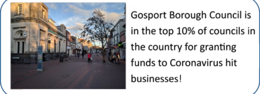 Gosport Borough Council Top 10% Coronavirus Grants